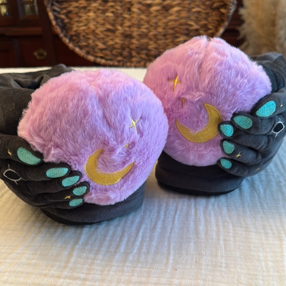 New Dolls Kill Fortune Favored Crystal Ball Slippers